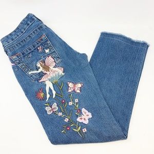 True Religion Fairy Embroidered Jeans 